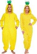 Funziez Slim Pineapple and Avocado Adult Onesie - Cozy Costume