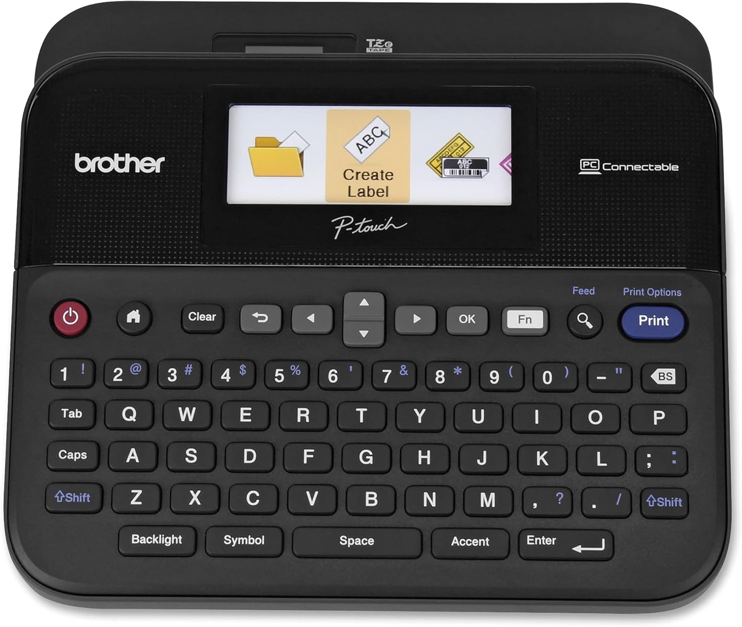 Brother PTD600 Label Maker: Color Display, PC-Connectable
