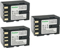 Kastar BN-V416 Battery 3-Pack for JVC Cameras - High Capacity