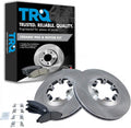 TRQ Front Brake Pad & Rotor Kit Compatible with 2004-2008