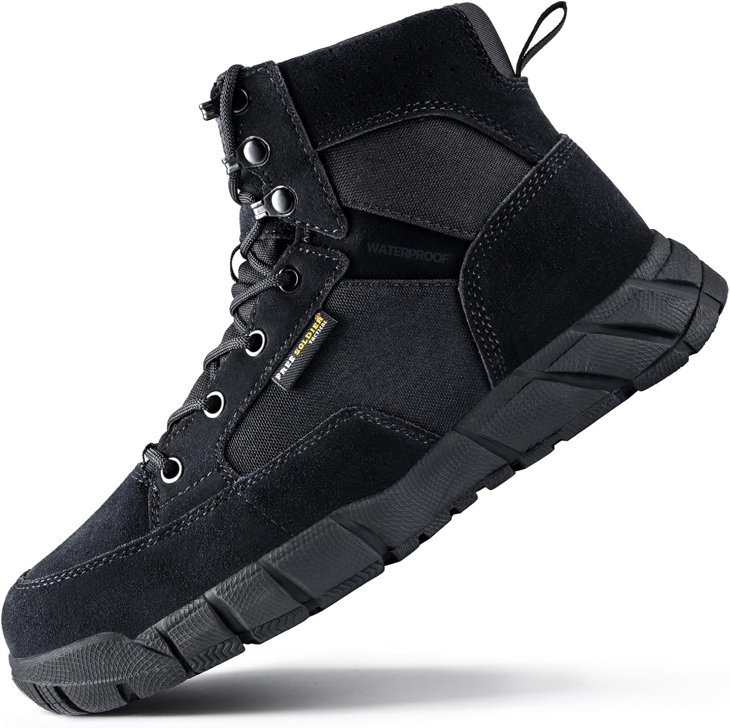 FREE SOLDIER Hiking Work Boots for Men - Tactical Waterproof Boots