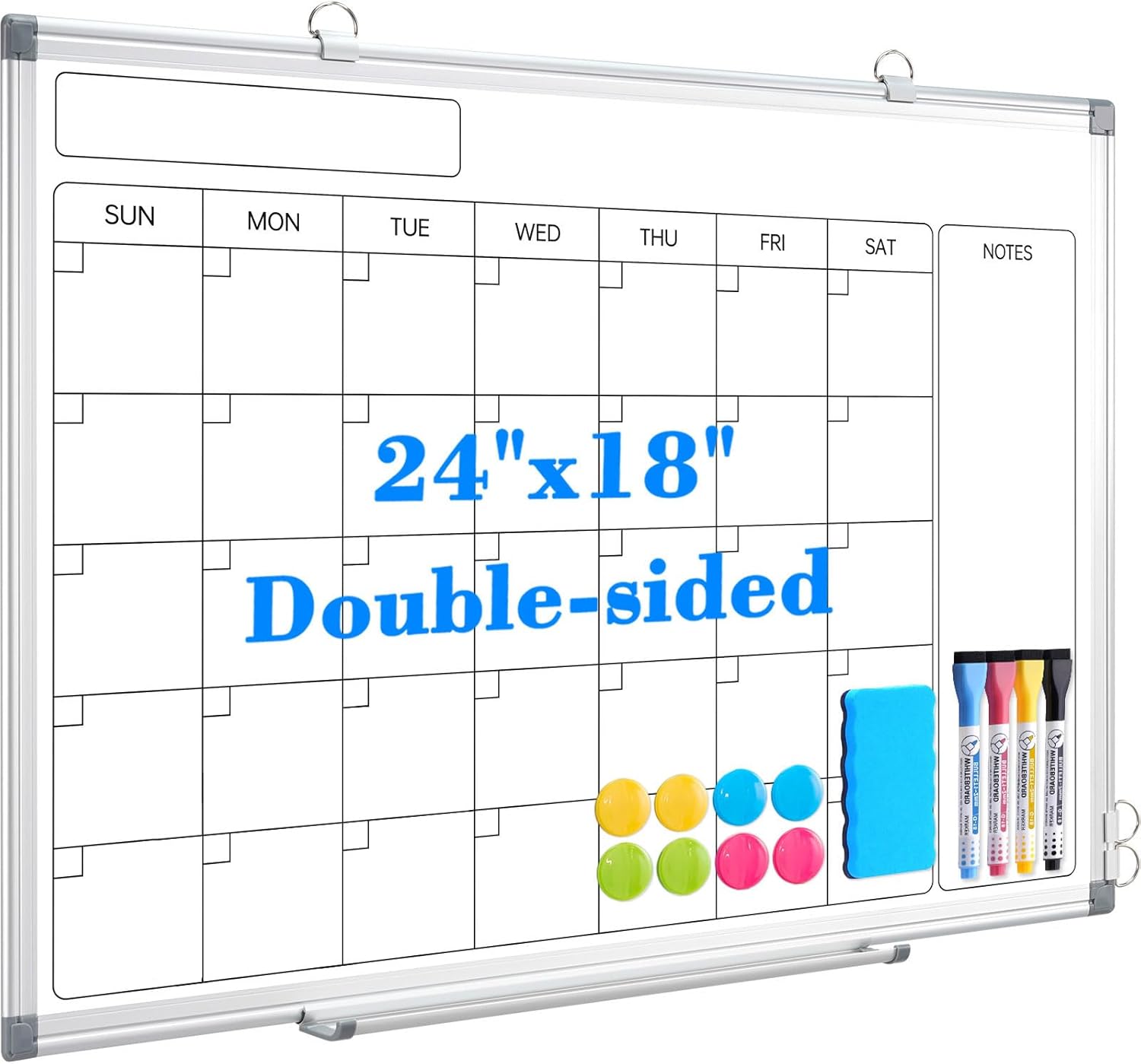 Monthly Calendar Dry Erase Whiteboard for Home and Office Use