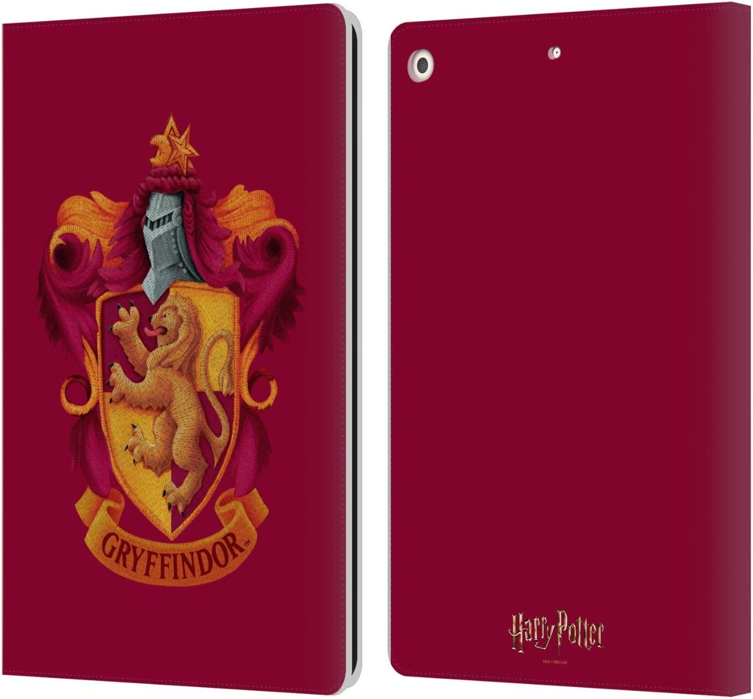 Harry Potter Gryffindor Crest Leather Wallet Case for iPad 10.2