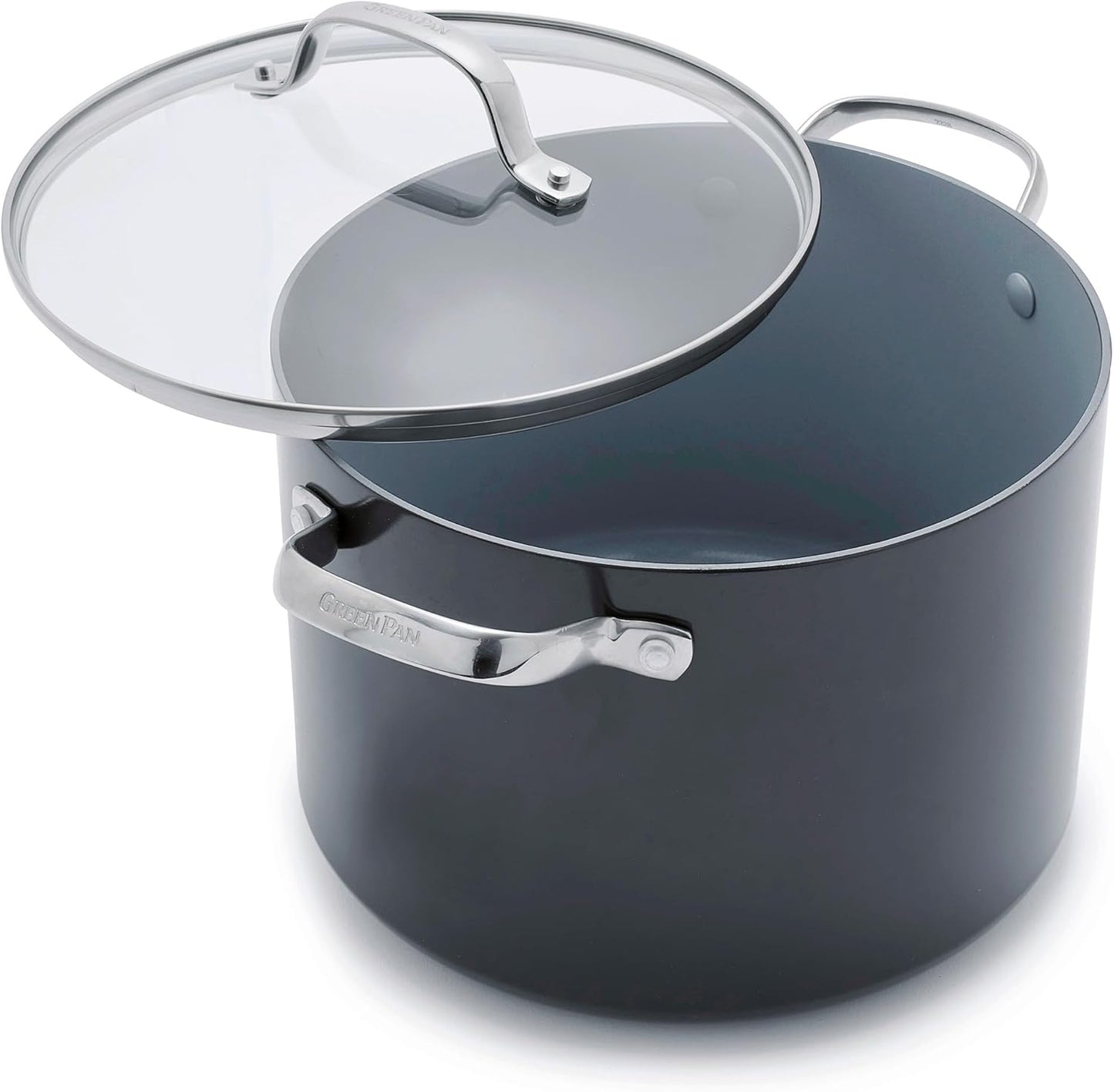 GreenPan Valencia Pro 8QT Stock Pot: Healthy Ceramic Nonstick