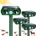 Solar Powered Ultrasonic Animal Repellent Devices Set of Four