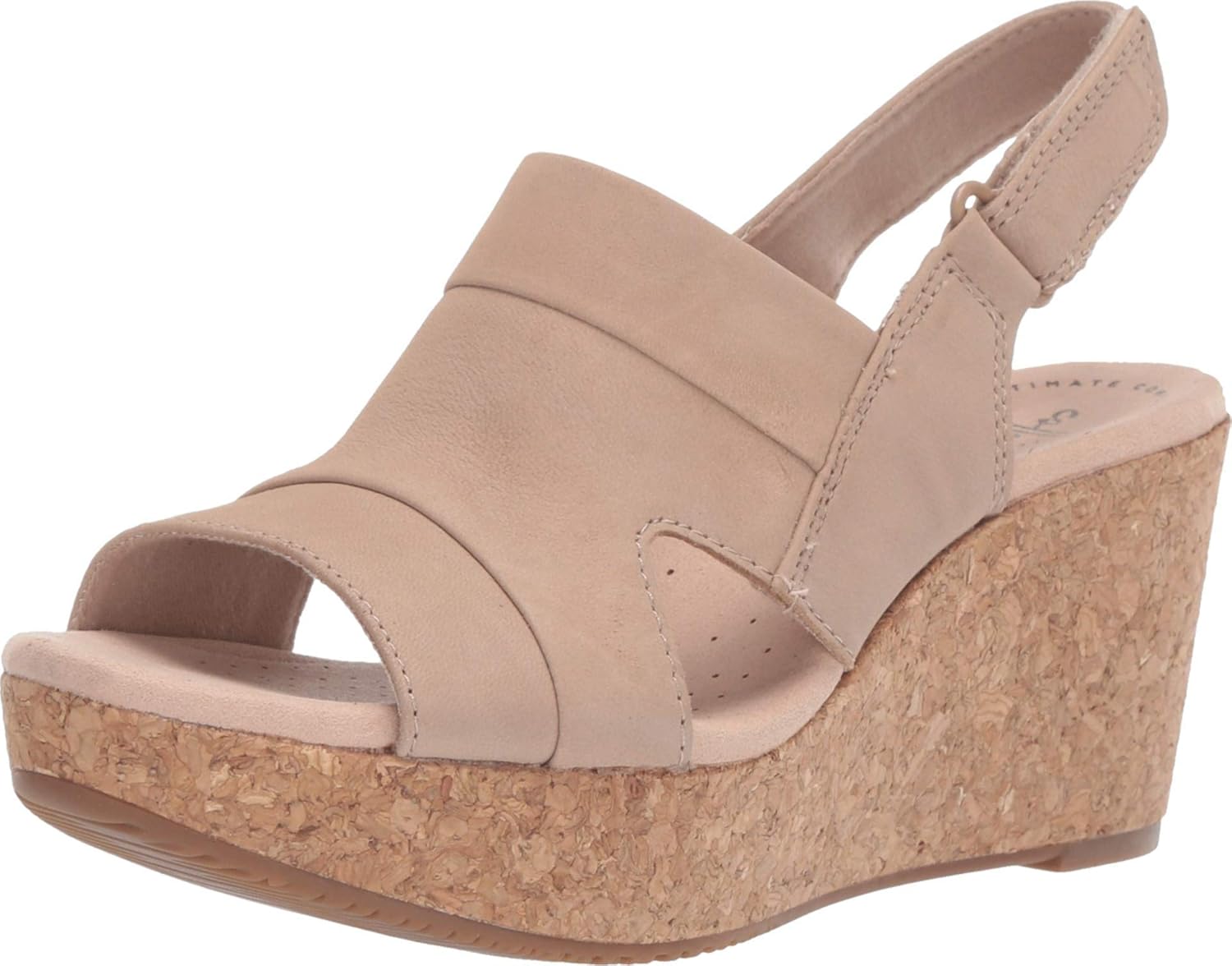 Clarks Women's Annadel Ivory Wedge Sandal for Comfort and Style