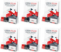 Acrylic Brochure Holder 8.5x11 in 6-Pack - Clear Freestanding Display
