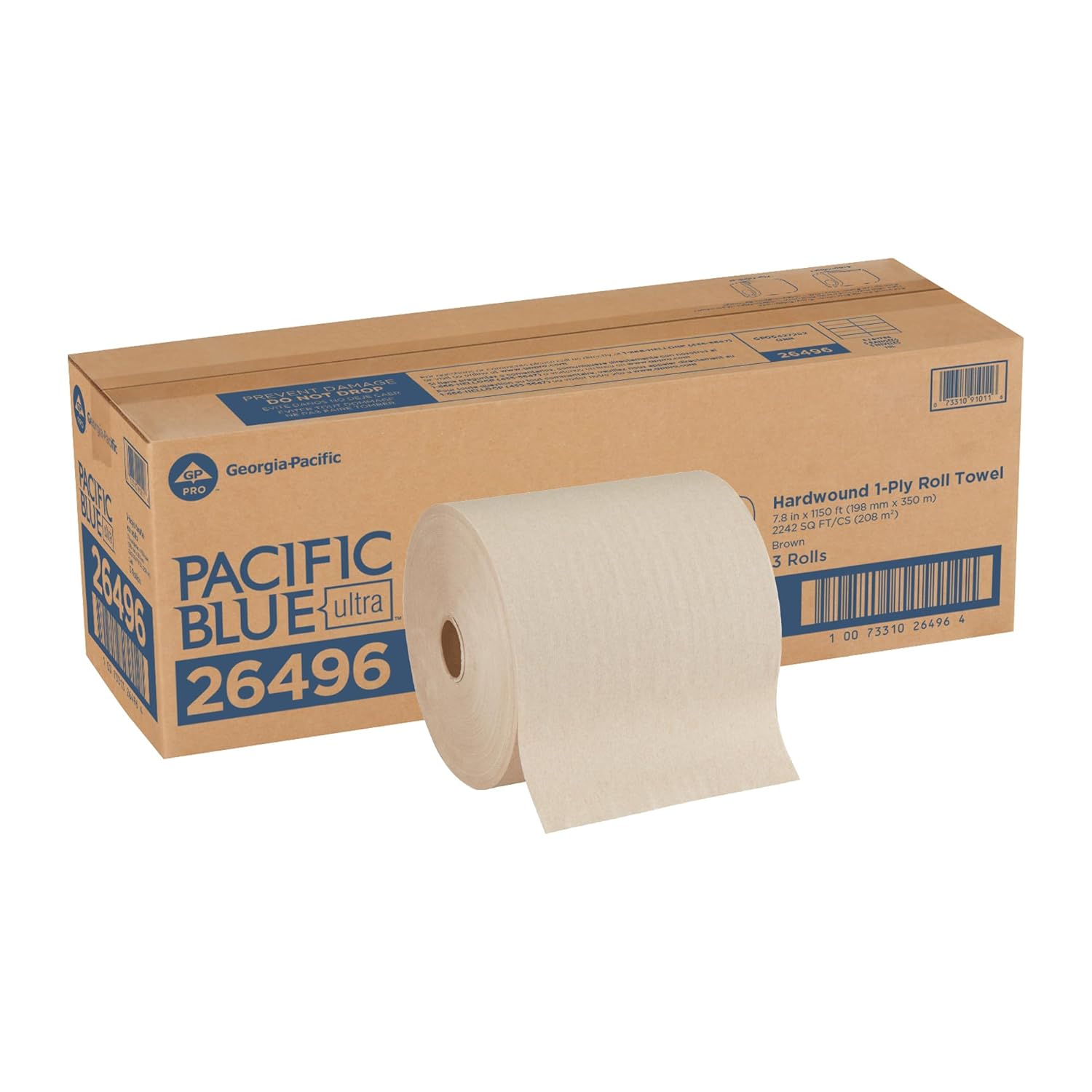 Pacific Blue Ultra High-Capacity Recycled Paper Towel Rolls