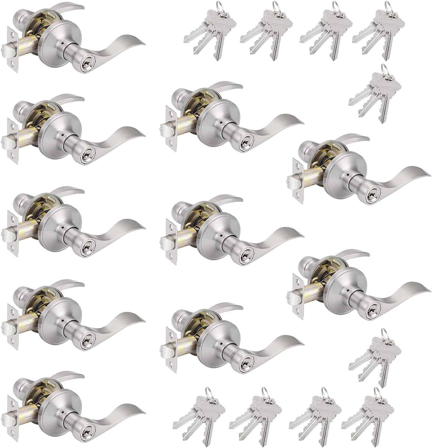 Probrico Keyed Alike Entry Levers for Secure Home Access
