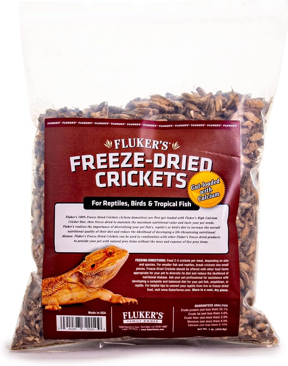 Fluker's Freeze Dried Crickets for Reptiles - Nutrient-Rich Treats
