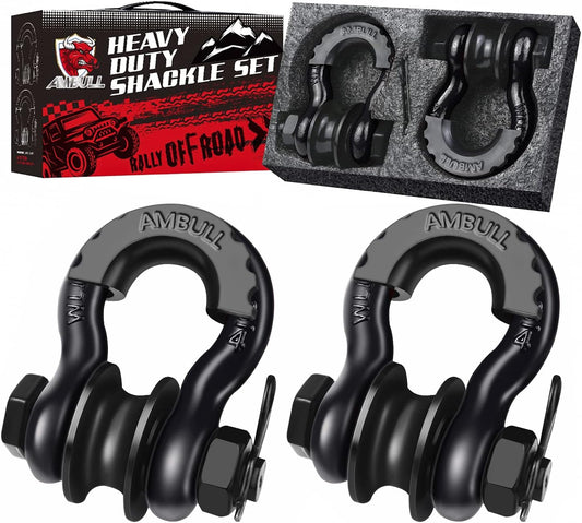 Upgraded Snatch Block with 3/4 D Ring Shackle for Recovery