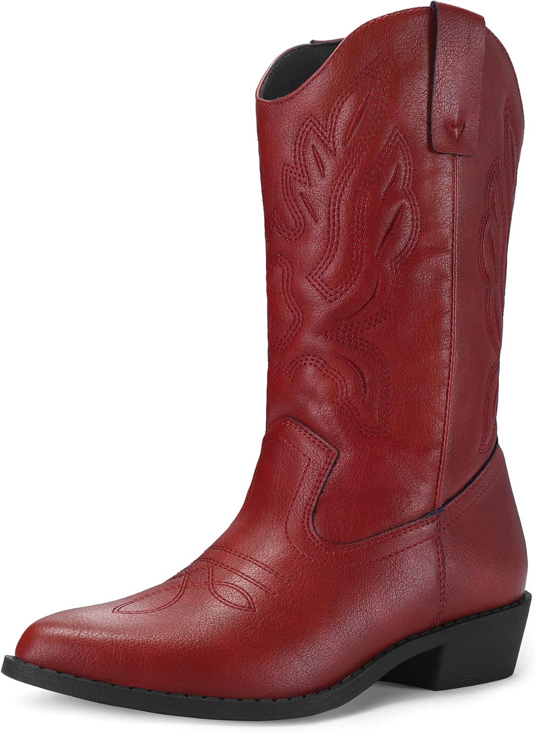 mysoft Women's Western Cowboy Boots with Chic Embroidery Design