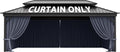12ft x 20ft Gazebo Curtains Outdoor Waterproof Sidewalls - Privacy