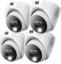 Night Owl Wired 4K HD Deterrence Dome Cameras 4 Pack - Clear 2-Way