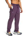 Pudolla Men's Workout Athletic Pants Elastic Waist Joggers