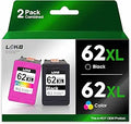L2KB 62XL Ink Cartridge Combo Pack Compatible for HP 62XL - High Yield