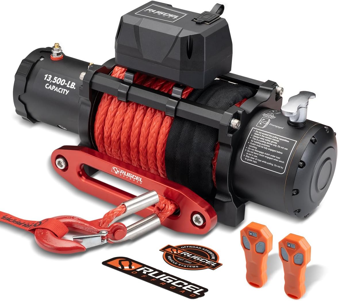 RUGCEL WINCH 13500lb Waterproof Electric Truck Winch Review