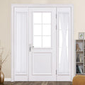 MIULEE Sheer French Door Curtains - Light Filtering 25x72