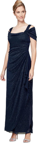 Alex Evenings Long Cold Shoulder Mother of The Bride (Style 9Z2C)