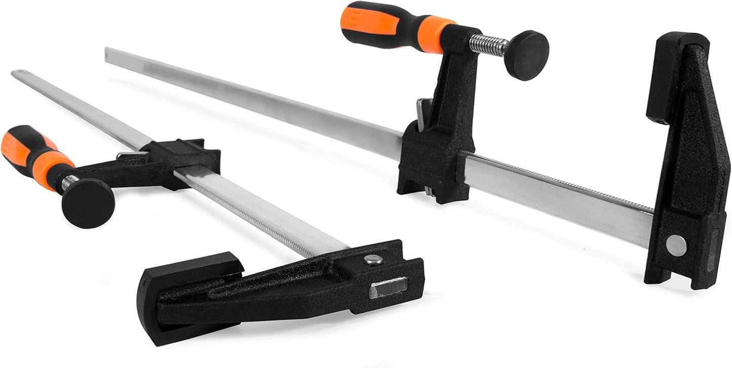WEN CLF224 Quick-Adjust Steel Bar Clamps for Precision Work