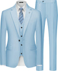 MAGE MALE Mens Suits Slim Fit 3-Piece Tuxedo Suit - Tailored Look