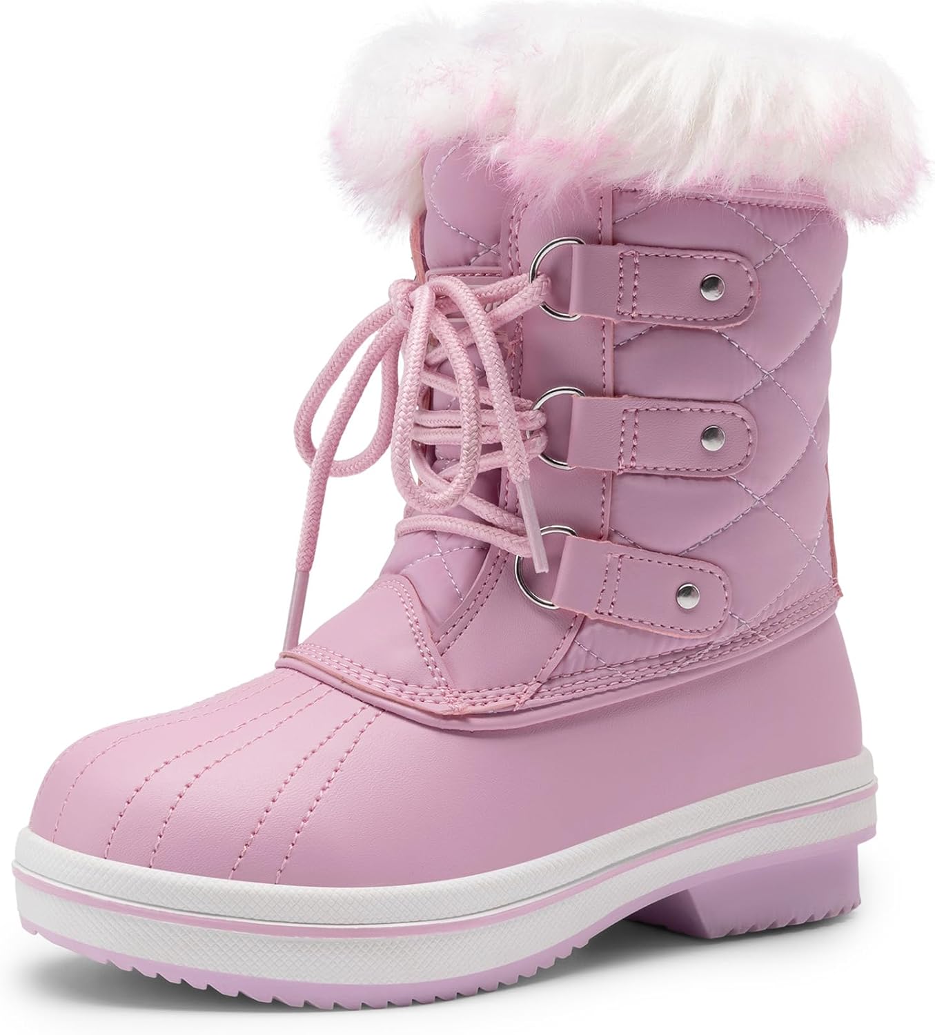 Cozy Kids Snow Boots with Faux Fur for Warm Winter Play