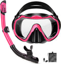 Snorkeling Gear for Adults Panoramic Anti-Leak Mask Set - Travel Ready