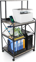 Printer Stand 23 x 18 in Printer Table for Home Office - 4 Tier Cart