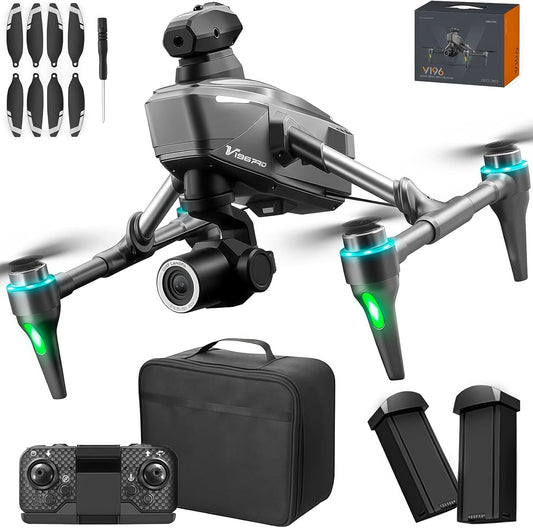 Ultimate Drone Pack: HD Camera, Dual Batteries, Altitude Hold