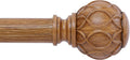 Wood Curtain Rods Adjustable 48 to 84 in - Farmhouse Heavy Duty