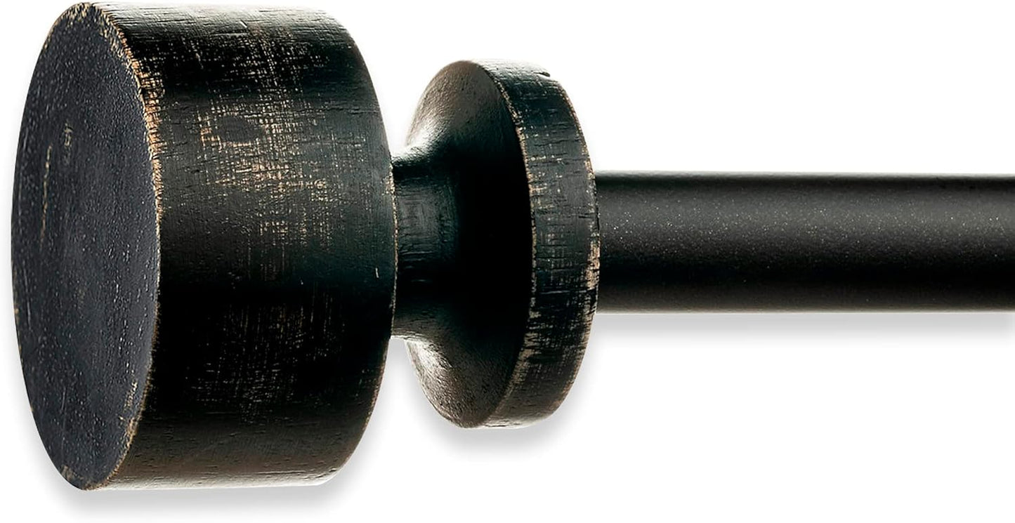 Set of 2 Ezra Rustic Curtain Rods 28-48 - Enhance Your Home Decor