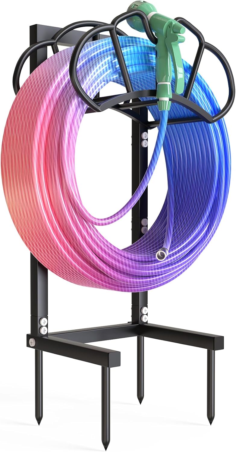 New Garden Hose Holder for 160-Feet Hose, Heavy Duty Design