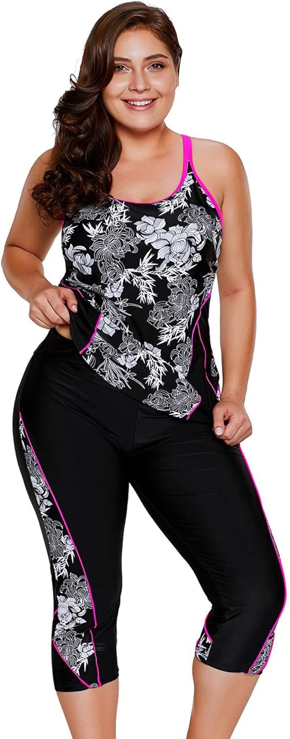 LALAGEN Womens Plus Size Swimsuits for Modest Summer Fun