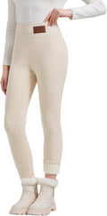 Women Sherpa Lined Fleece Leggings High Waist - Winter Thermal Warm