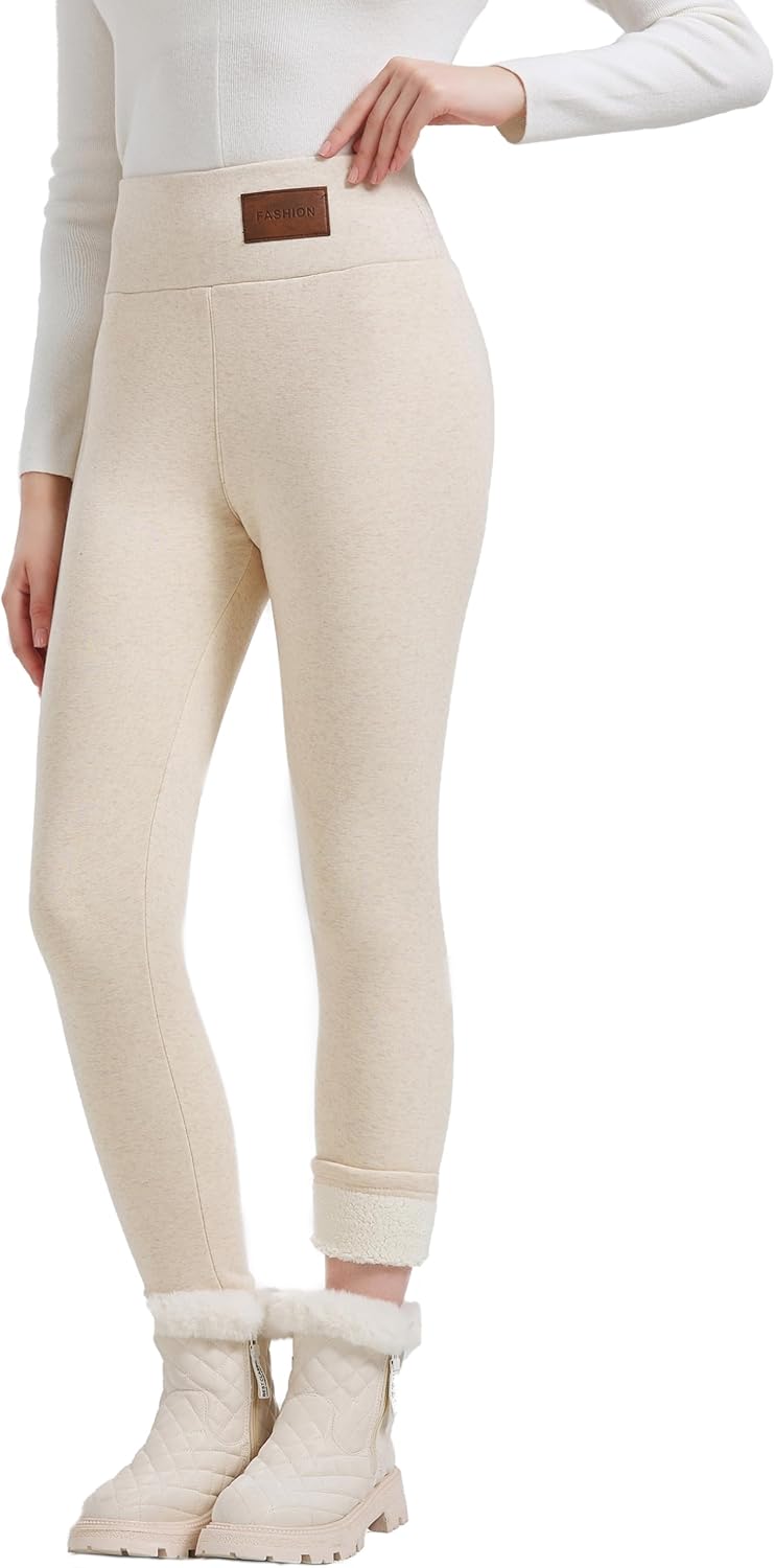 Women Sherpa Lined Leggings for Winter Warmth and Style