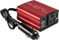 FOVAL 150W Car Power Inverter 12V to 110V AC - Compact Travel Charger
