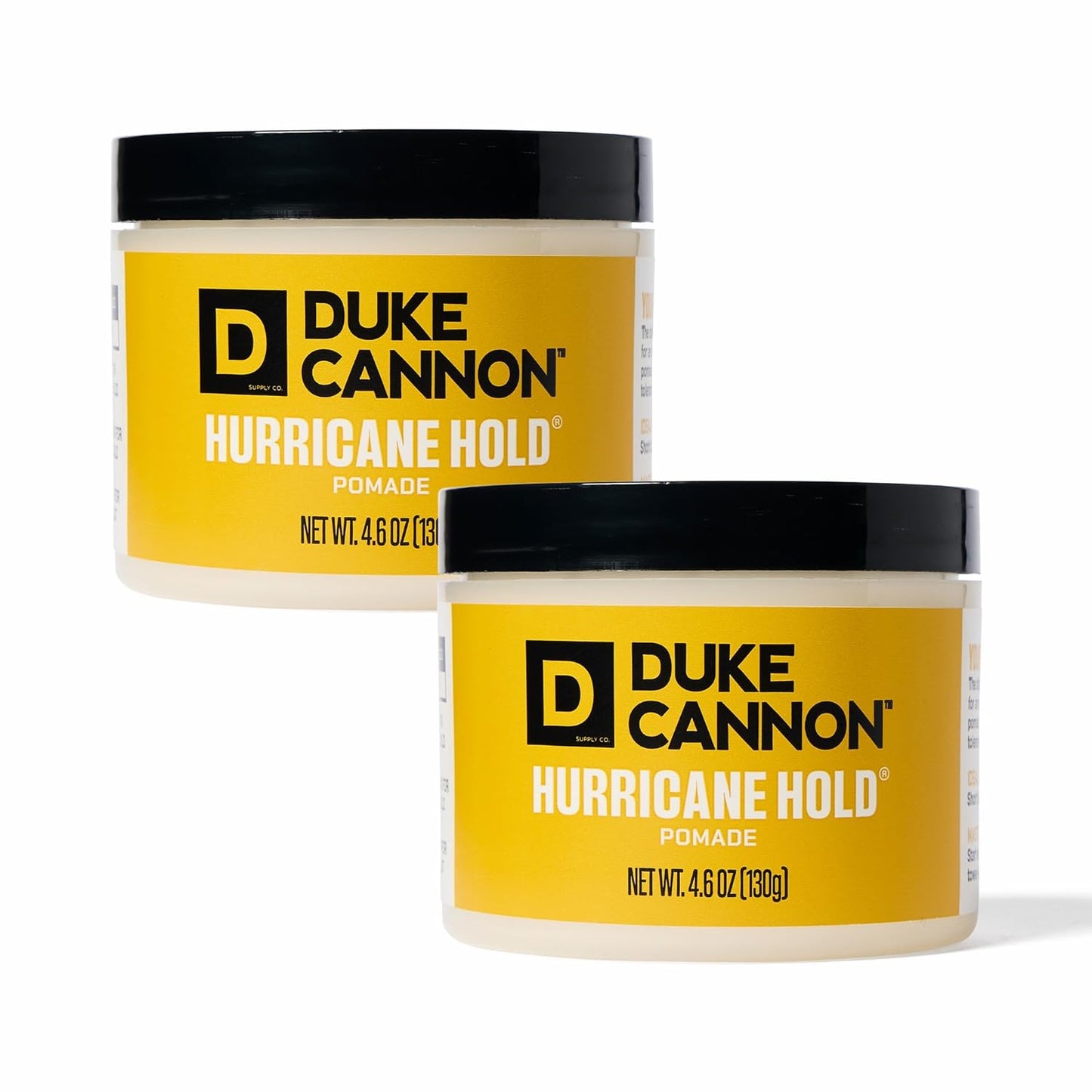 Duke Cannon News Anchor Hurricane Hold Pomade 2-Pack for Men