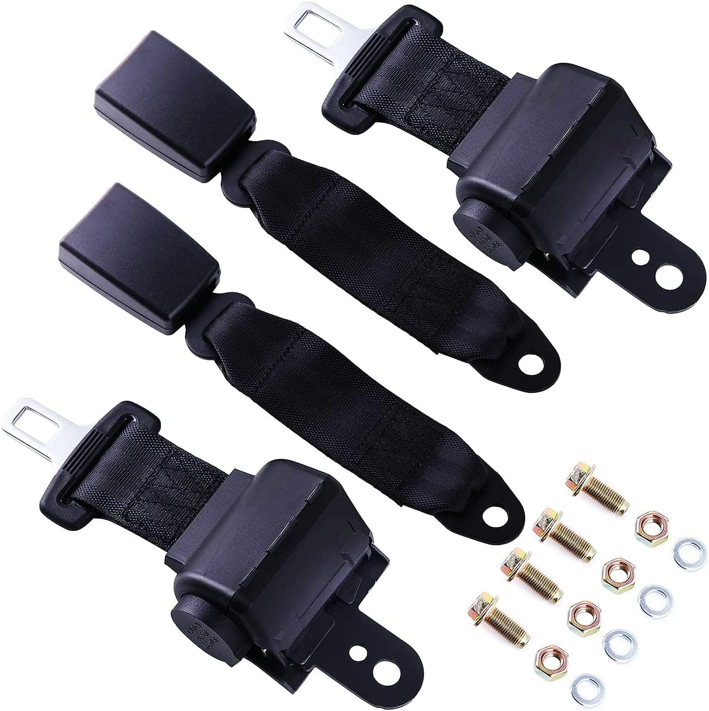 Universal Golf Cart Seat Belt for EZGO TXT, Club Car DS, Yamaha