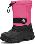 Boys Girls Snow Boots Kids' Waterproof Winter Slip Resistant Shoes