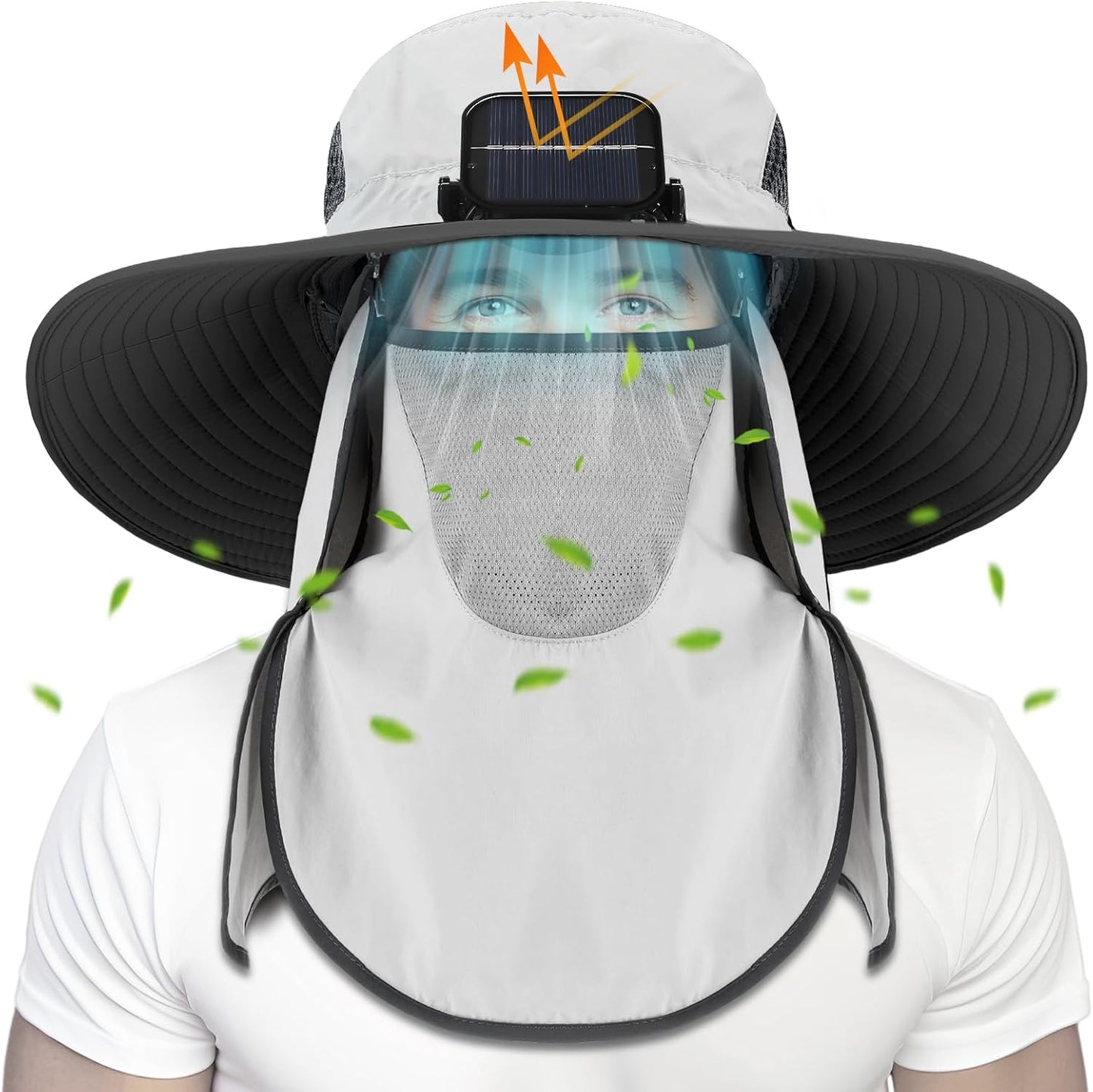 Berlune Solar Sun Hat with Fan for Ultimate Sun Protection