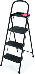 Rubbermaid 3-Step Steel Ladder with Project Tray for Home Use