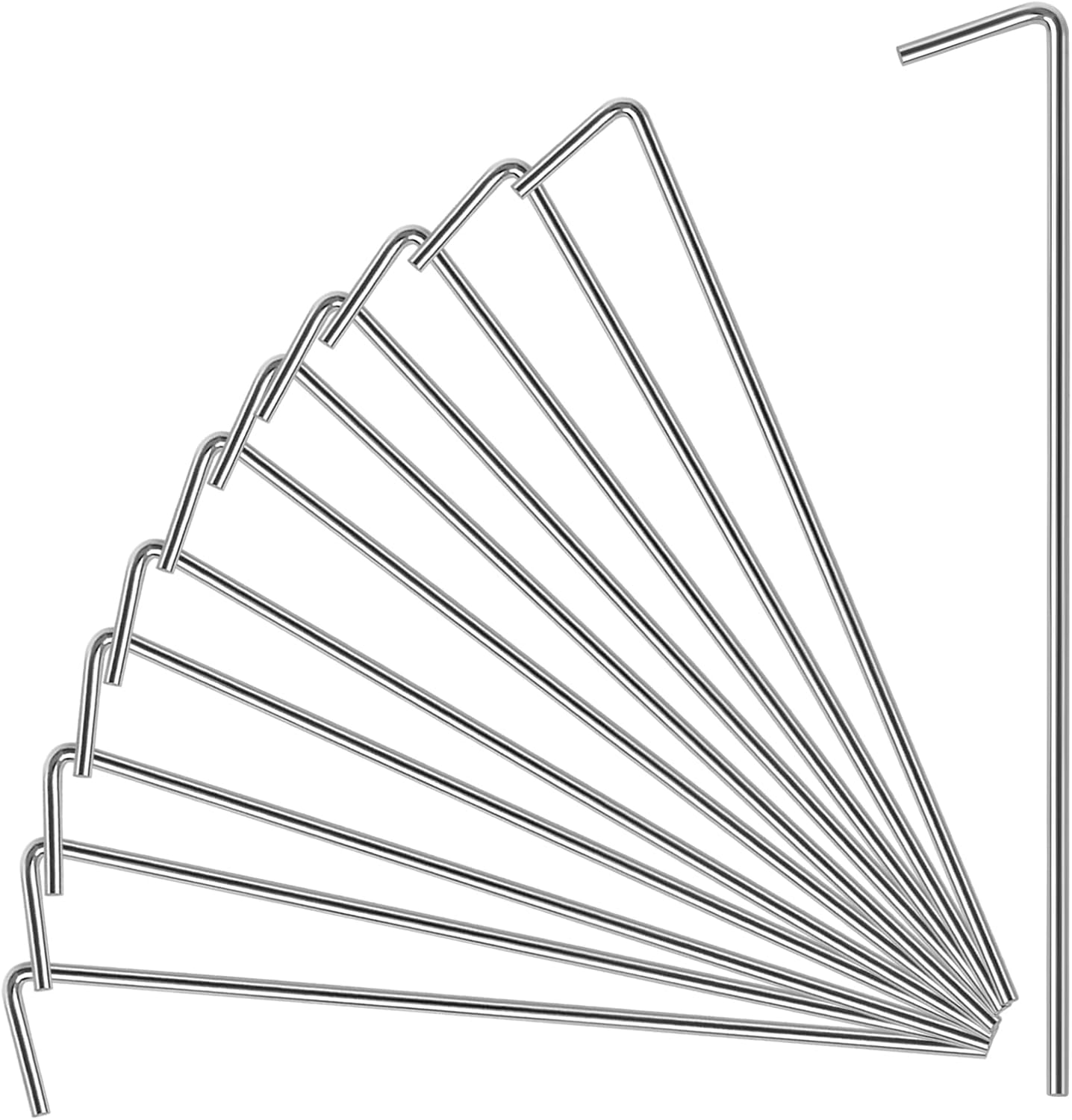 17 Pcs Heavy Duty Metal Tent Stakes by Oligei - Secure Your Outdoor Decor