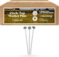 Sandbaggy 12-inch Circle Top Pins - Heavy Duty Landscape Staples