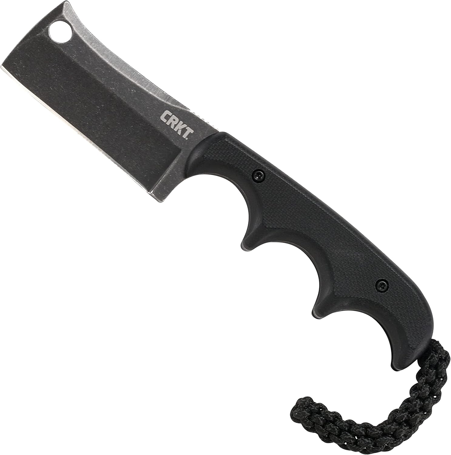 CRKT Minimalist Cleaver Blackout Fixed Blade for Everyday Use