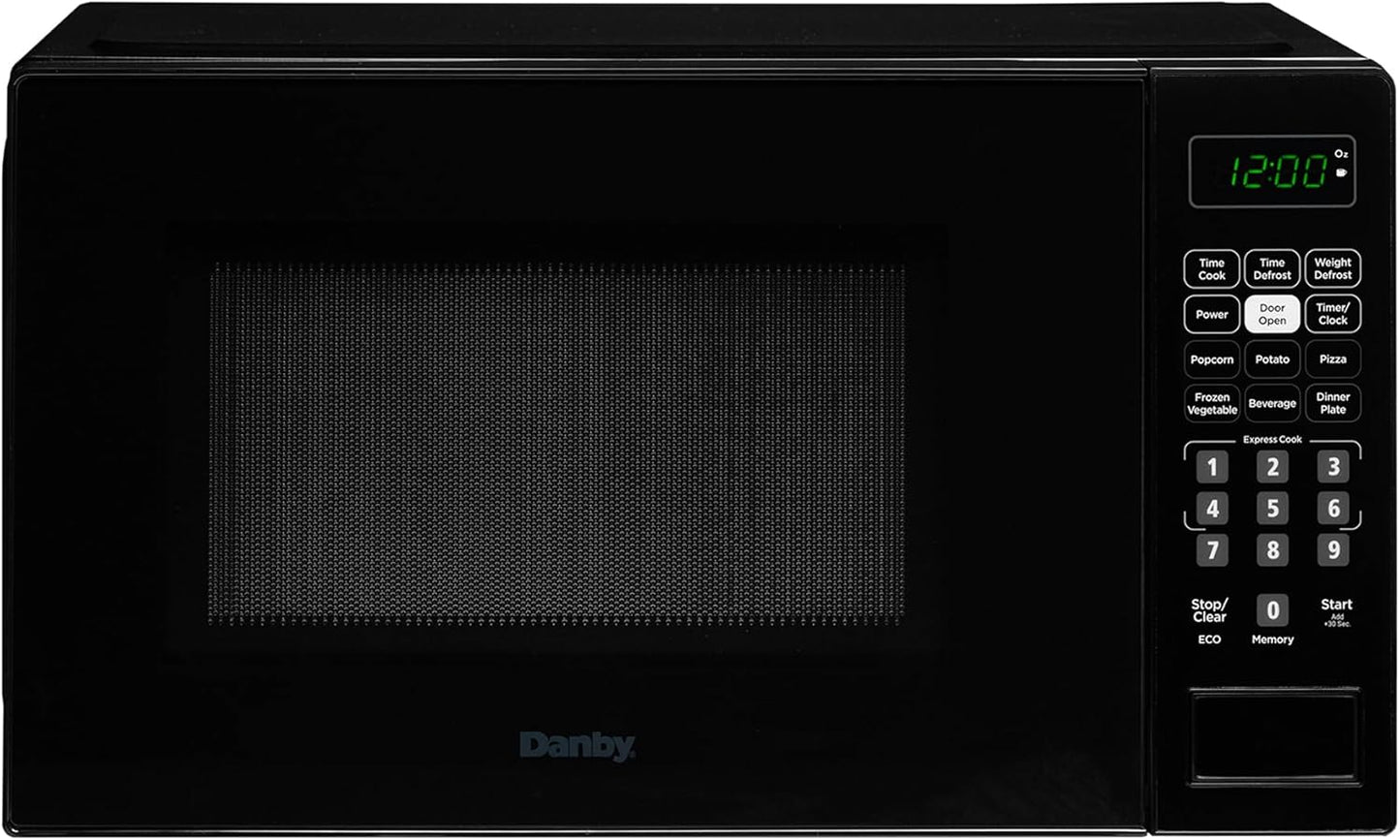 Danby 0.7 cu. ft Black Countertop Microwave - Quick Cooking Power!