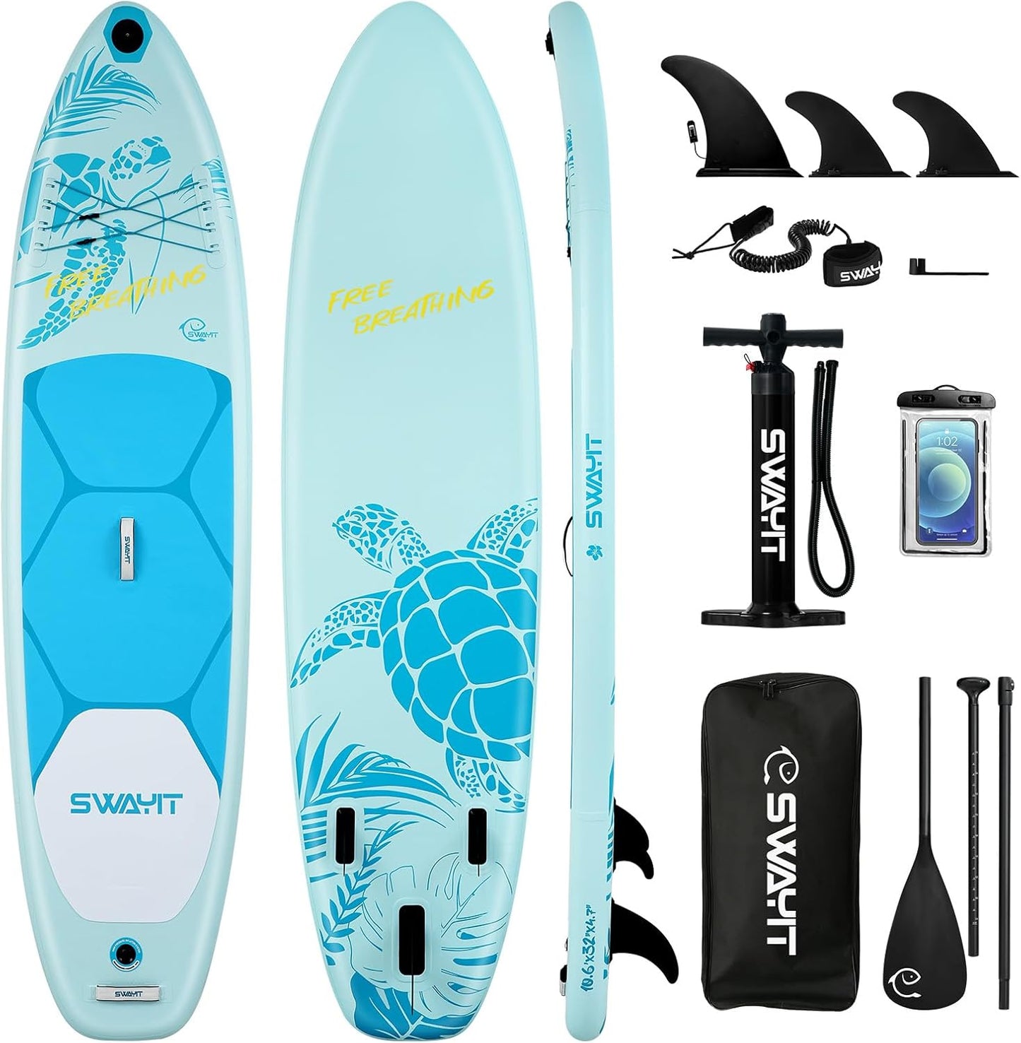 Inflatable Stand Up Paddle Board for Family Fun & Beginners