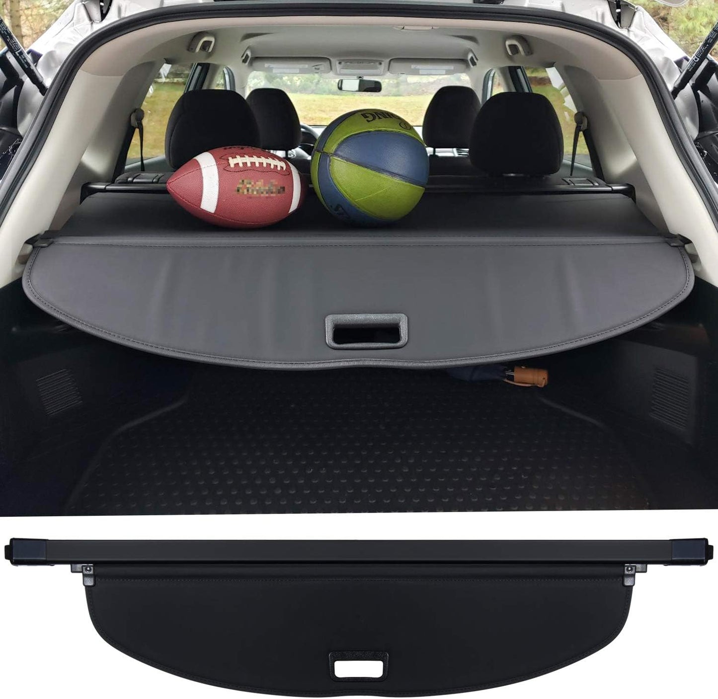Trunk Cargo Cover for Nissan Rogue 2014-2020 - Custom Fit Shade
