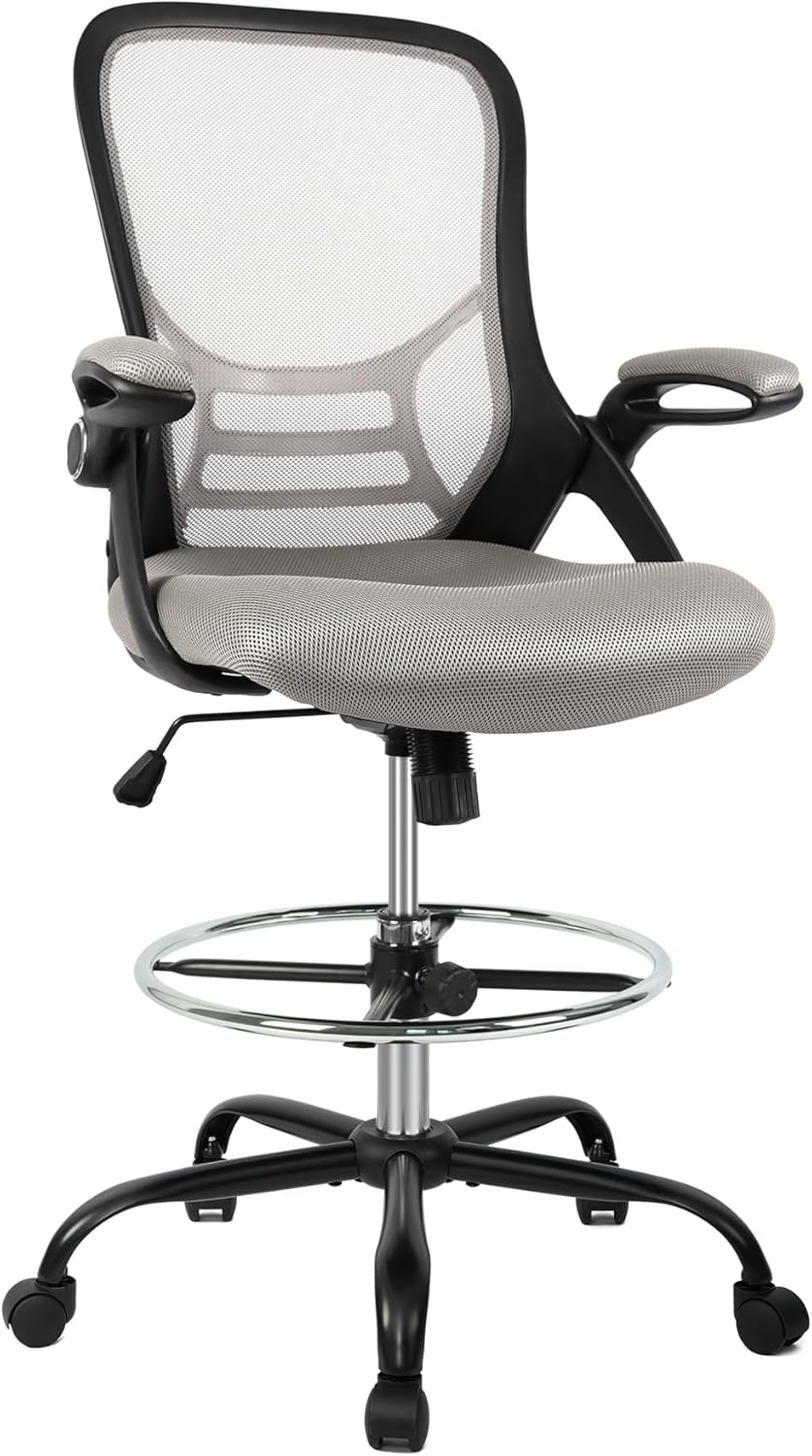 HYLONE Drafting Chair with Adjustable Foot Ring for Comfort