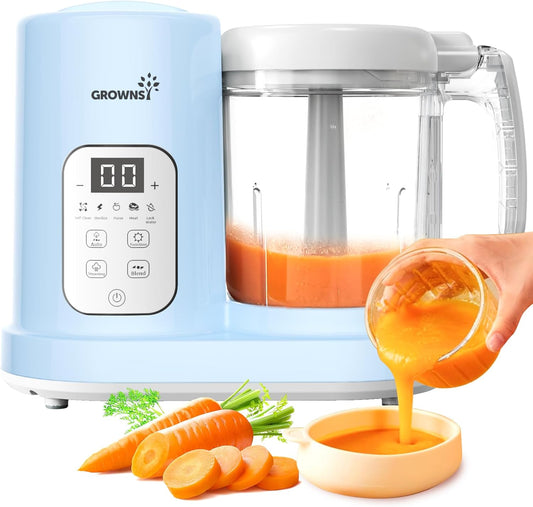GROWNSY All-in-One Baby Food Maker - Self-Cleaning, BPA-Free
