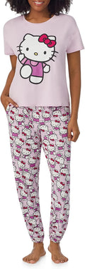Hello Kitty Snoopy Womens Pajama Set - Soft Stretch 2-Piece Richard